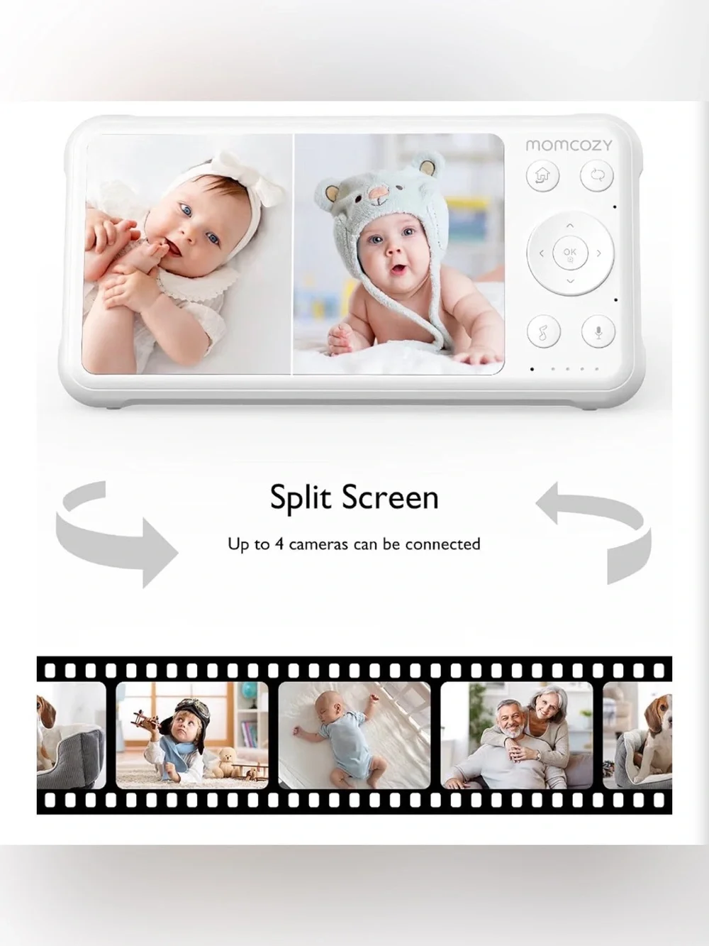 Momcozy Baby Monitor BM01 Add-on Camera Unit, 1080P HD Resolution